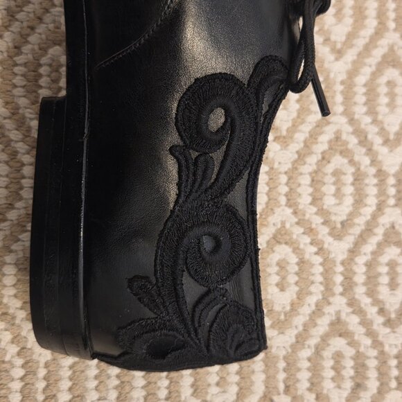 Stephane Kelian Black Leather Oxford Derby Shoes - Picture 2 of 7